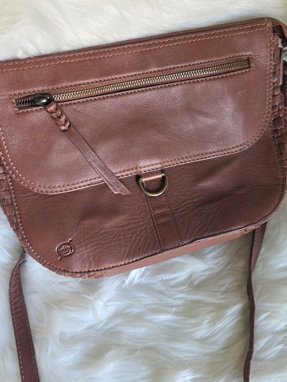 Born Penny Brown Leather Crossbody Bag - Picture 14 of 14